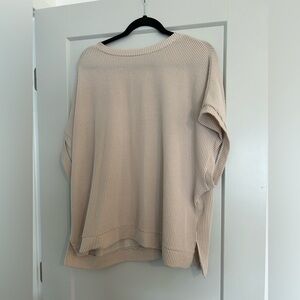 Tan oversized top